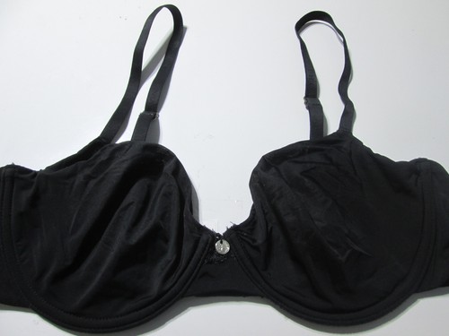 Natori Bra Size 34C Black Underwired Unlined T-Shirt Adjustable Straps Intimates