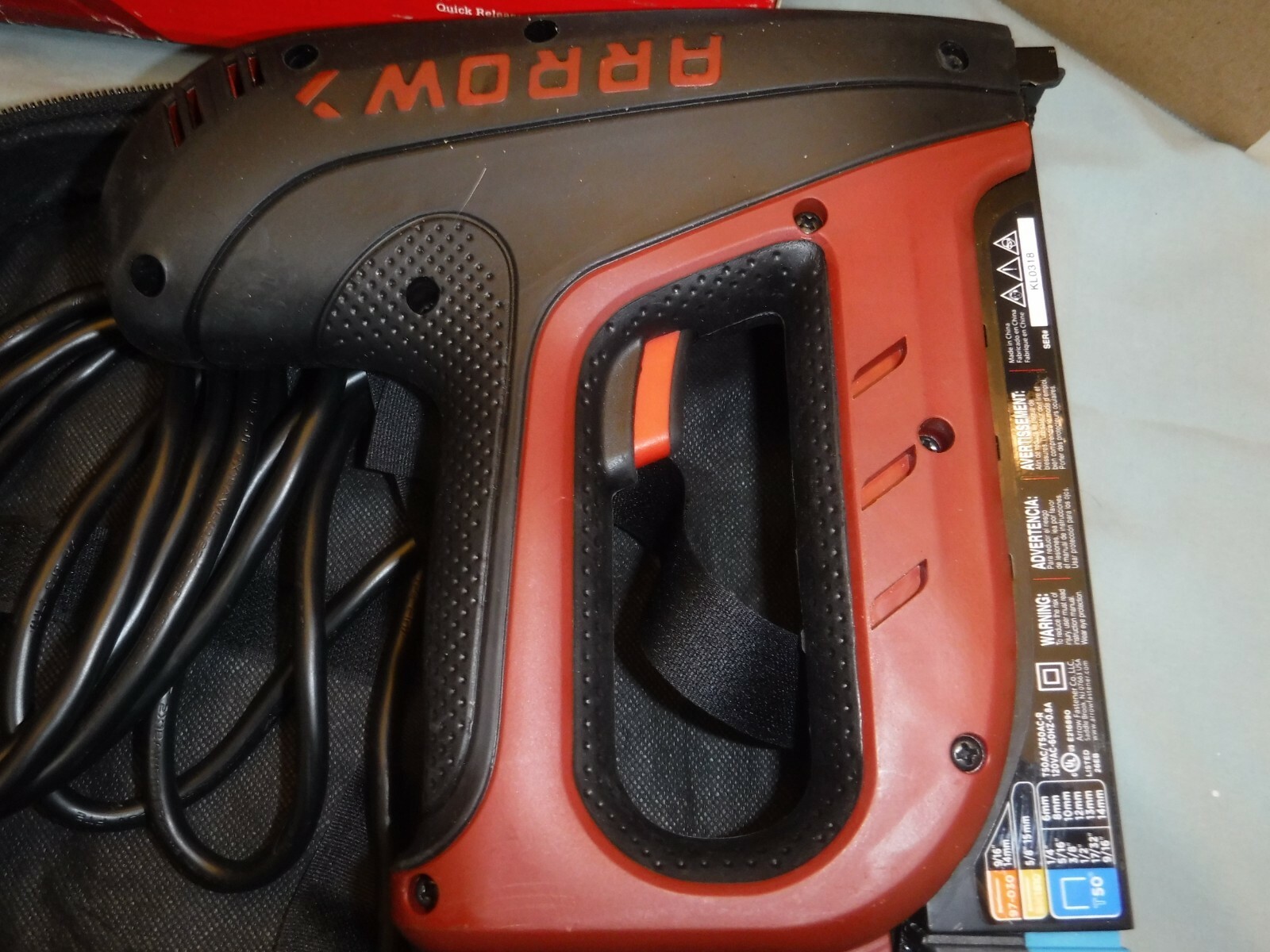 Arrow T50AC-R Professional Heavy Duty Electric Stapler And Nailer Upholstery