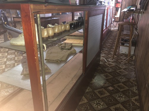 Vintage Antique Wood and Glass Store Display Case 72” W X 42” H x 24” D
