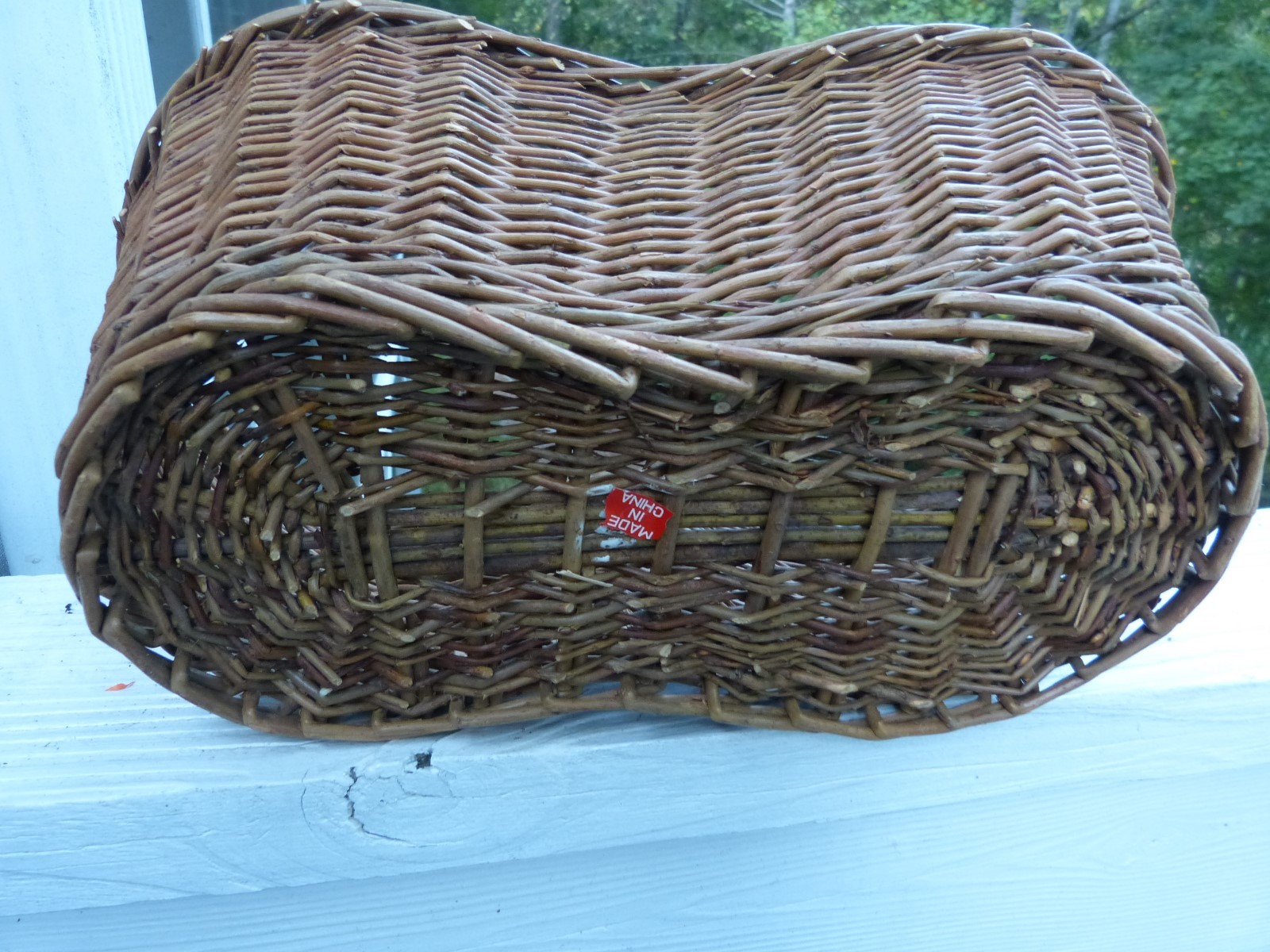 Double Rattan Planter Basket Plant Holder