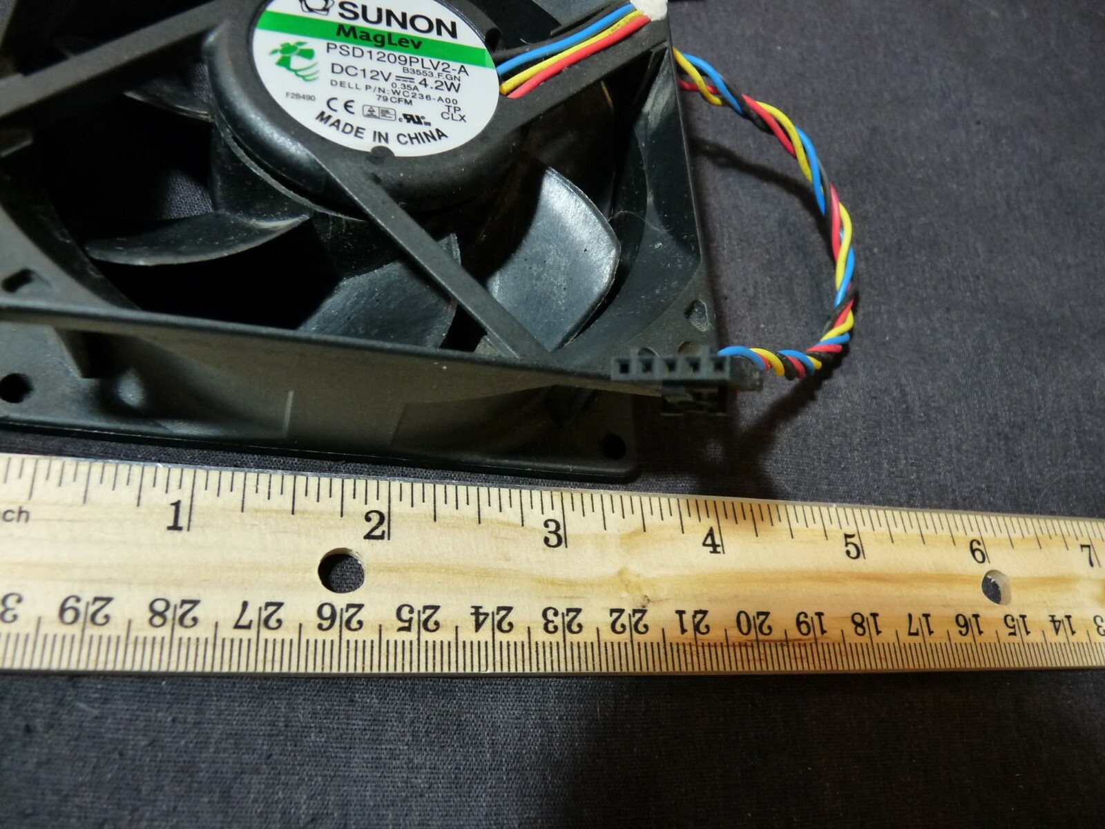 dell sunon maglev 90mm pc case cooling fan PSD1209PLV2-A dc12v 4 pin wc236-a00