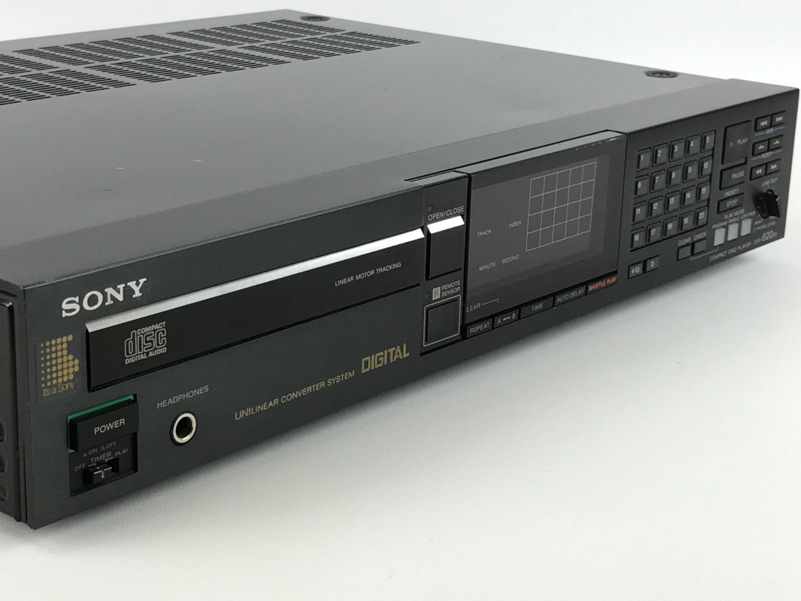 Sony CDP-620ES CD Player Stereo Unit Linear Converter System PARTS OR REPAIR