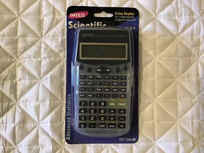 Datexx Scientific Calculator DS 700-36 2-LineDisplay Advanced Statistics New