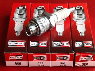 LOT OF (4) CHAMPION 592 COPPER PLUS SPARK PLUGS RJ12C