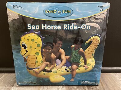 Vintage Sand N Sun Intex Inflatable Ride-On Sea Horse 86  NEW IN BOX