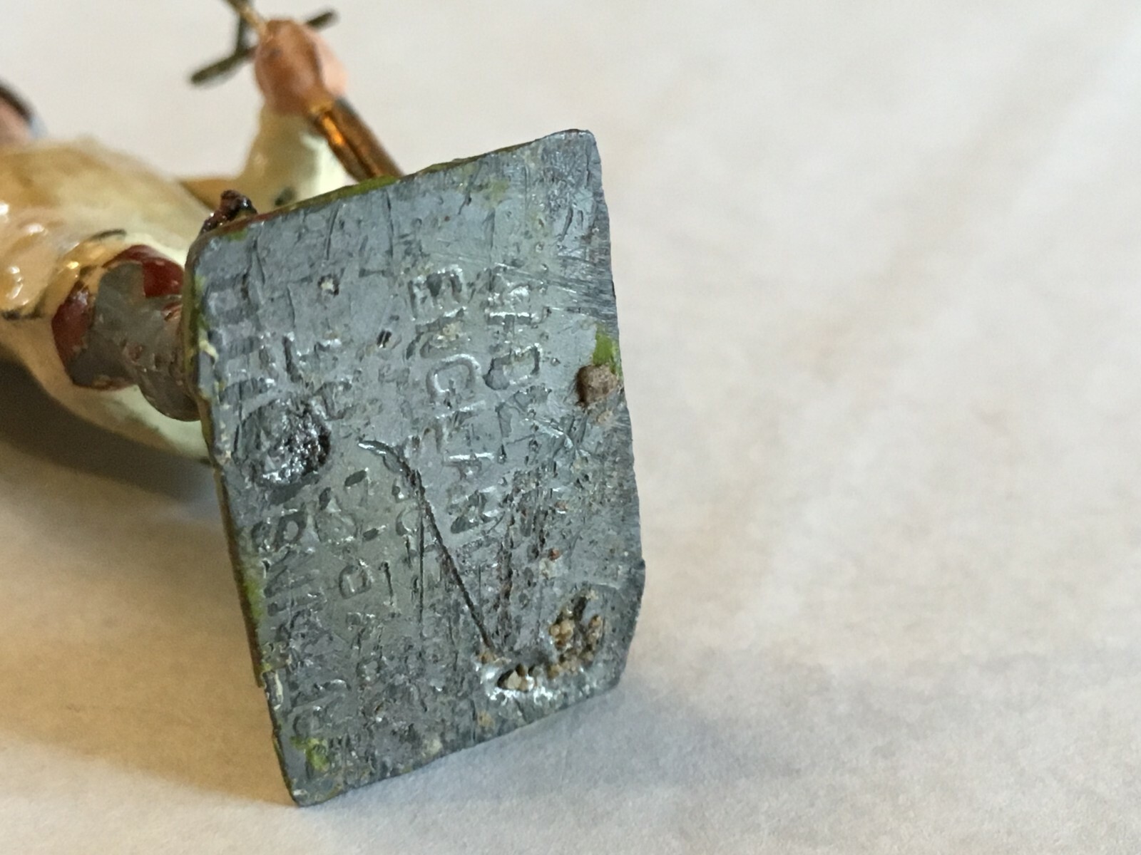 England Lead figure Carter With Whip, Movable Arm No. 505 vintage 1940's