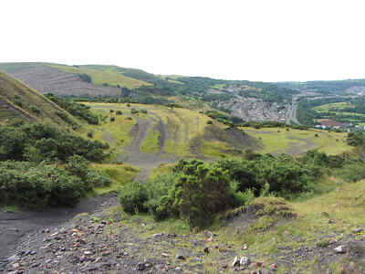Photo 6x4 Old colliery tips on Craig-Evan-Leyshon Common  c2016