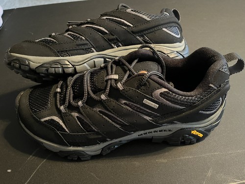 Mens 10 Brown Moab 2 Hiking Boots Outdoors Gorp Vibram Soles