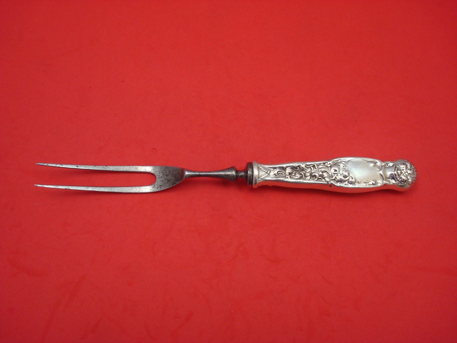 Heraldic by Whiting Sterling Silver Steak Carving Fork 8" eBay