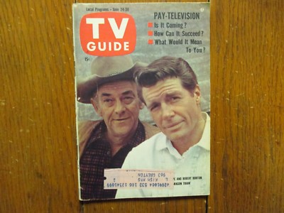 June  24, 1961 TV Guide(NATALIE TRUNDY/MAI TAI SING/ROBERT HORTON/JOHN  McINTIRE