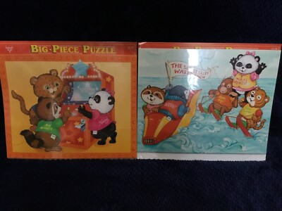 Lot Of 2 Vintage Ambassador Shirt Tales Gang Jigsaw Puzzle 1982 Hallmark Cards