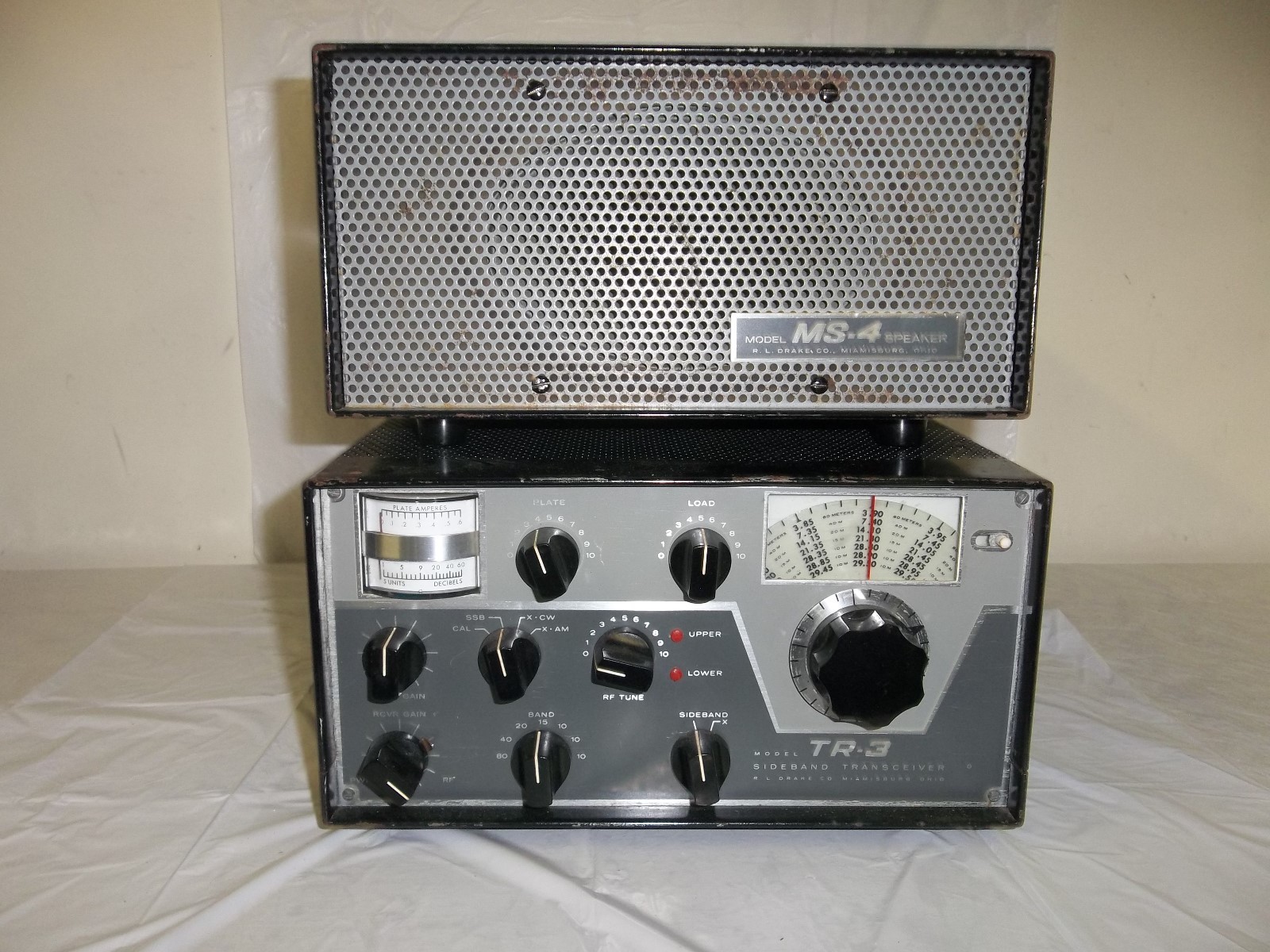 VINTAGE UNTESTED R.L. DRAKE TR-3 MS-4 SIDEBAND TRANSCEIVER SPEAKER