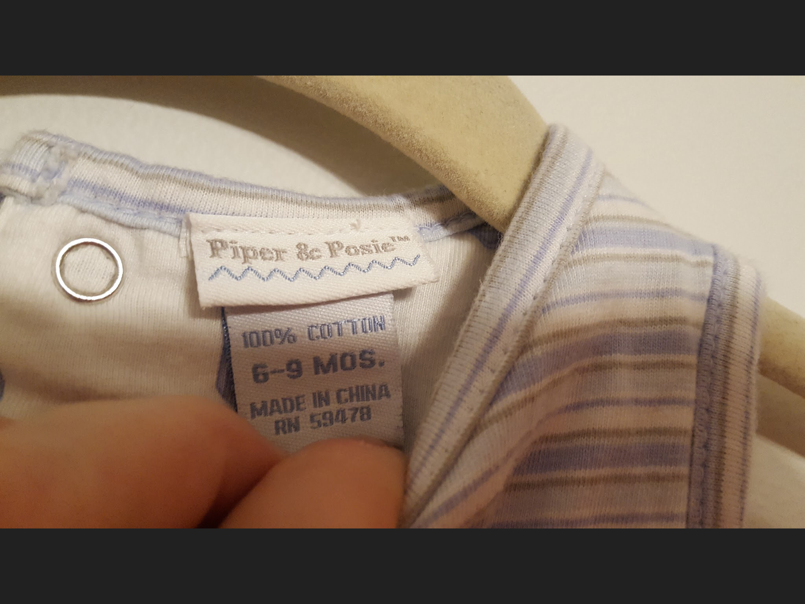 Piper & Posie Infants Size 6-9 Months Sleeveless Sleeper! Good Condition!