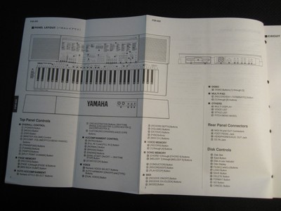 Yamaha Portatone Keyboard PSR-600 Service Manual Schematic Parts List FACTORY