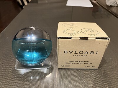 Aqva Marine by Bvlgari, 3.4 oz EDT Spray for Men *99%*