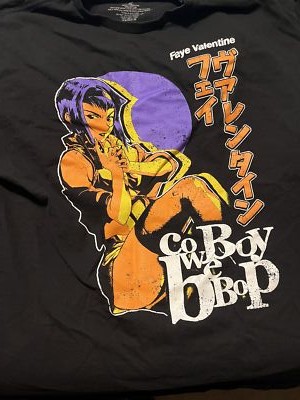 Cowboy Bebop New Adult T-Shirt - Purple Hair Faye Valentine