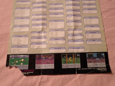 Poster/Manual Only* Robotrek SNES Super Nintendo Instruction Book Enix Chart RPG