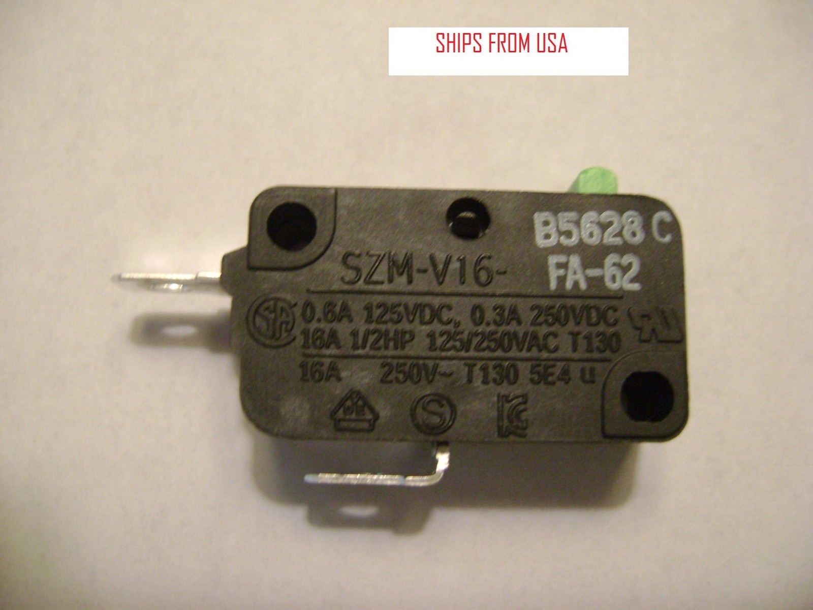OEM Microwave Oven SZMV16FD62 Door Micro Switch Normally Close RE2 Verde Parts Appliance