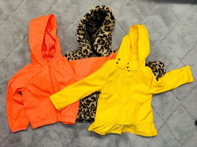 Toddler Girls Coat/Jacket Bundle: Size 5T - Lot Of 3: Old Navy Spring/Rain