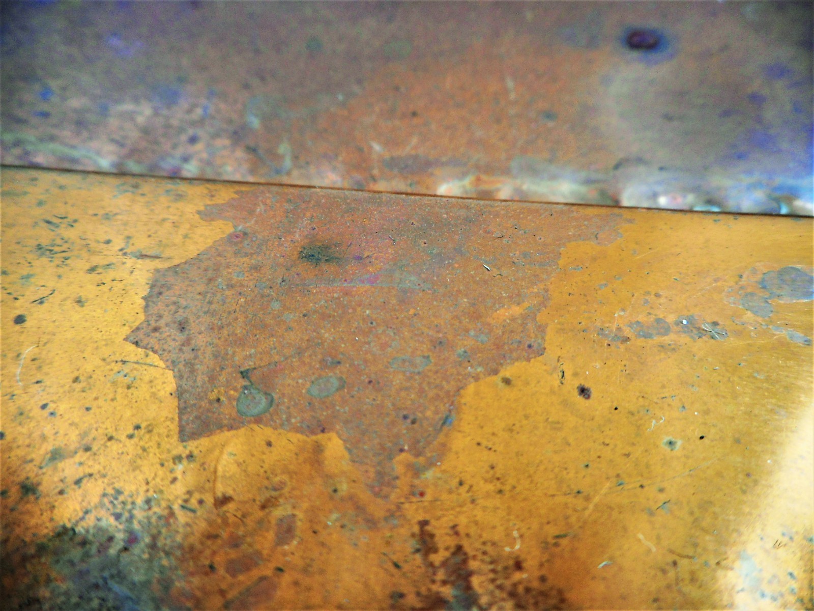 Vintage Hand Wrought Solid Copper Arlidge & Son Arts & Crafts Vanity Tray