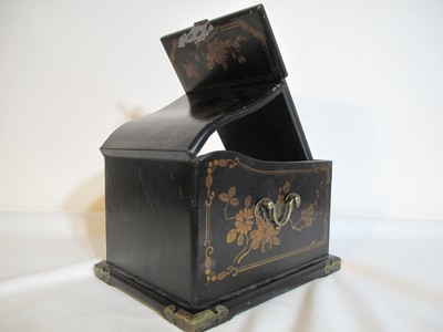beautiful vintage chinese cosmetic wooden mirror box hand