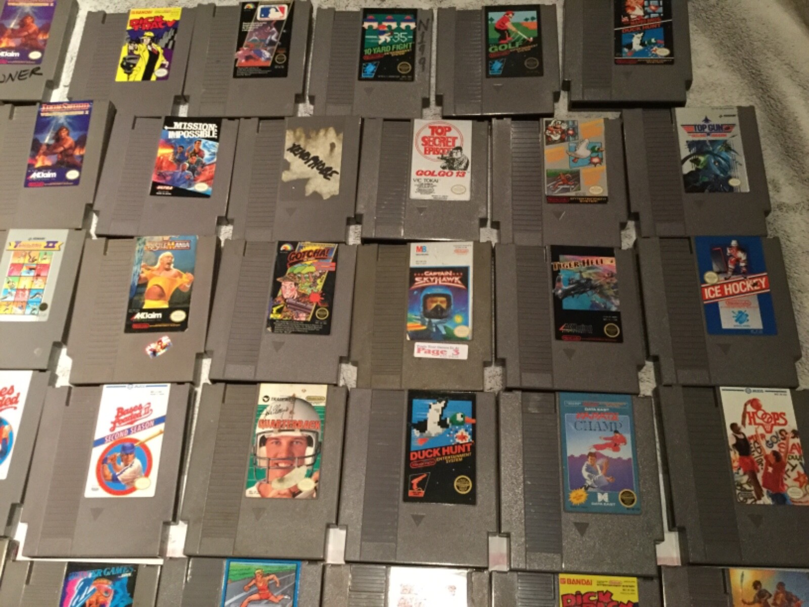 NINTENDO VINTAGE COLLECTION GAMES LOT OF 48