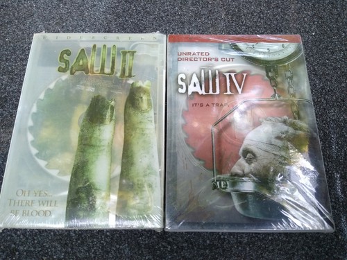 🩸👹New, LOT OF 2! Saw 2 oh yes... there will be blood & Saw IV it's a trap