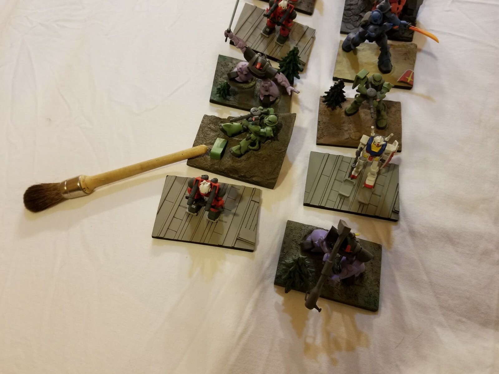 Bandai Mobile Suit Gundam RX-78 Polystone Partial Collection, 15 Figures