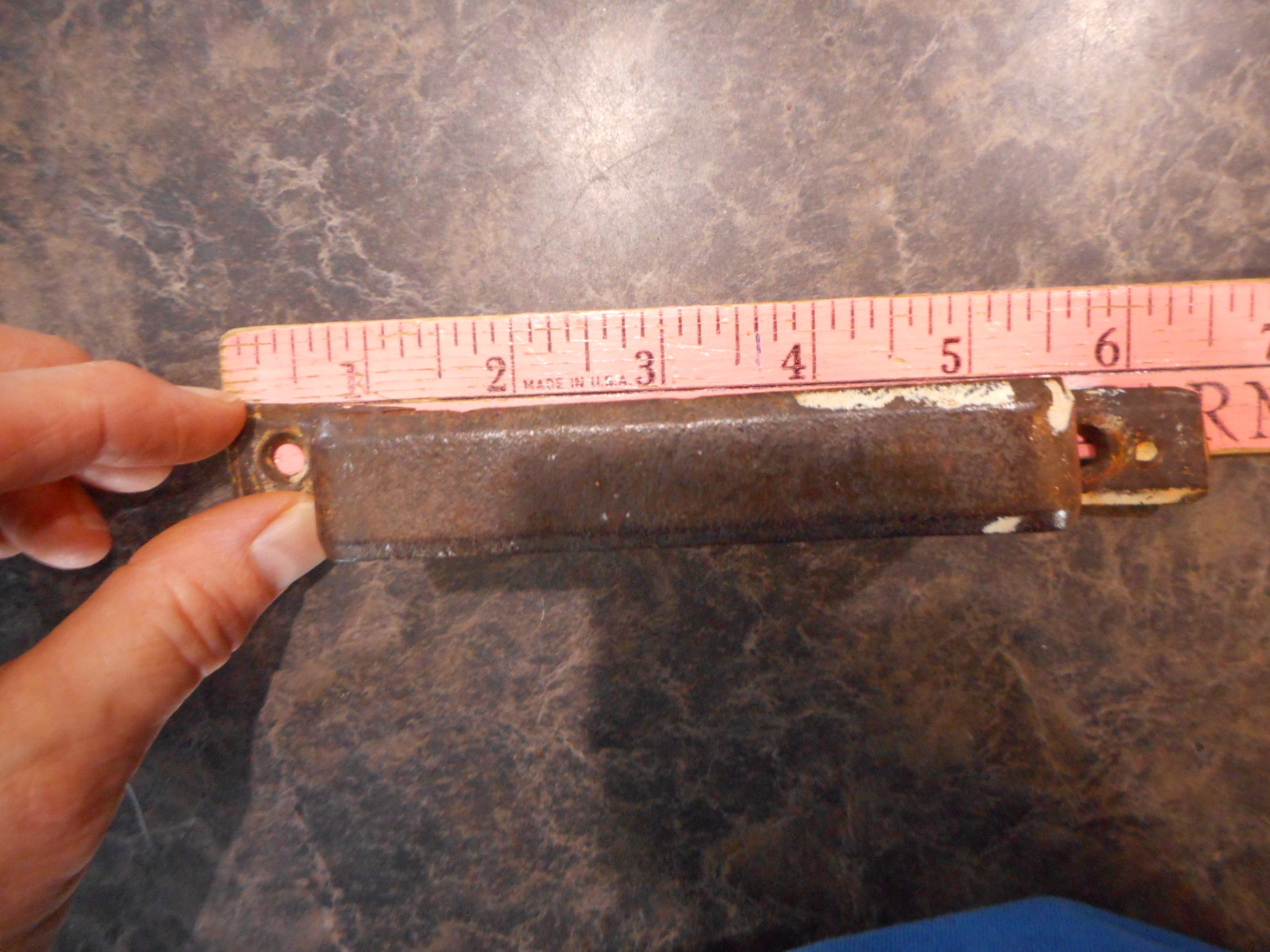 Handmade Handle for box Primitive Antique Rusty Farmhouse Restoration Project 4