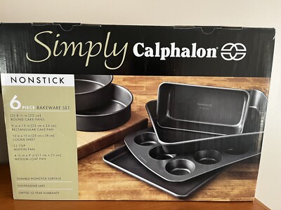 Simply calphalon 6 clearance piece bakeware set