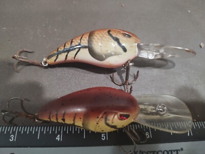 Lot of 2 SPRO Rock Crawler RkCrawler 55 Crankbaits 