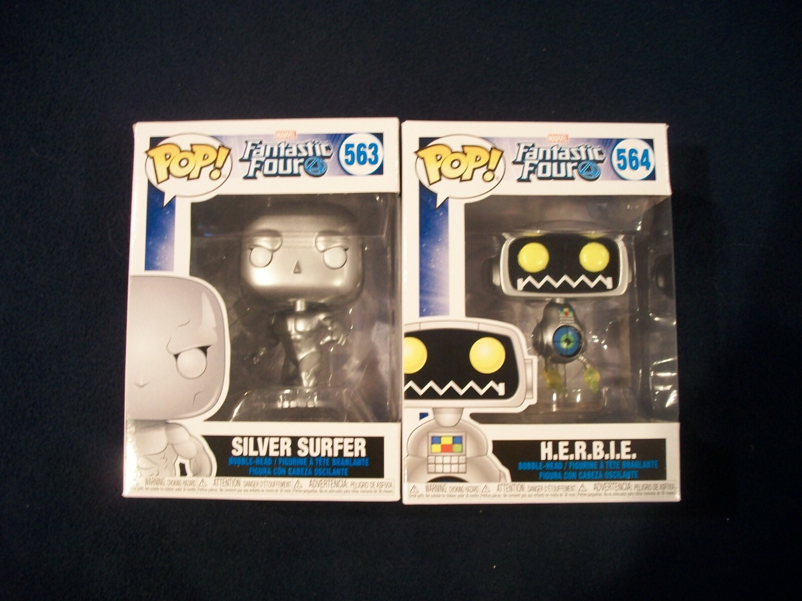 Funko Pop! Fantastic Four SILVER SURFER 563 H.E.R.B.I.E 564