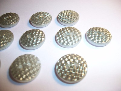 Beautiful Lot of Vintage CLAM BROTH Glass Buttons with Luster Matched $3.75Sh