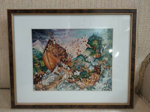 Bill Bell Noah's Ark framed Print. Whimsical | eBay