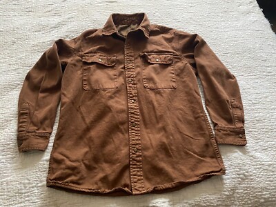 Women s Brown Denim Western Shirt Size XS John Galt Snaps EUC
