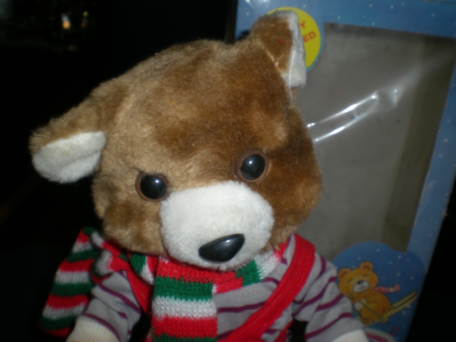 Vintage Battery Operated Skiing Toys Teddy Bear