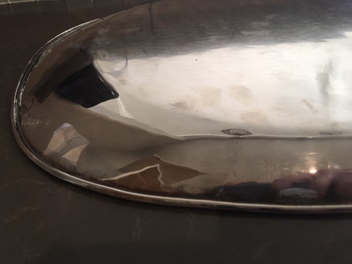 Vintage SANBORNS Mexico Sterling Silver LARGER Platter *MID-CENTURY MODERN