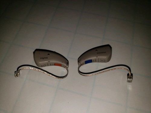 Brand New 2018 2x Signia Siemens Carat Primax 7px RIC 13 Hearing Aids Set Pair