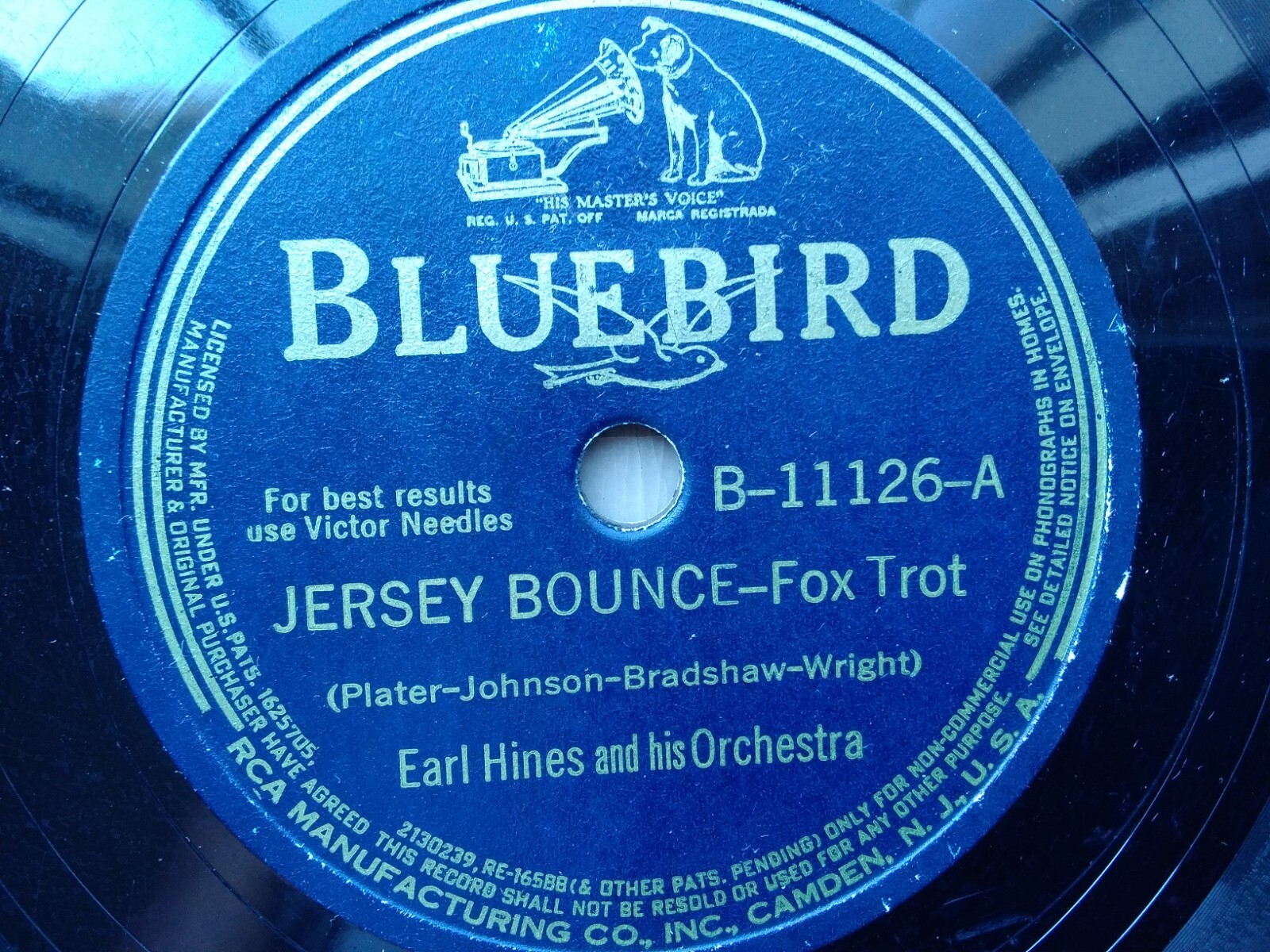 Earl Hines 78rpm Single 10-inch Bluebird Records #B-11126