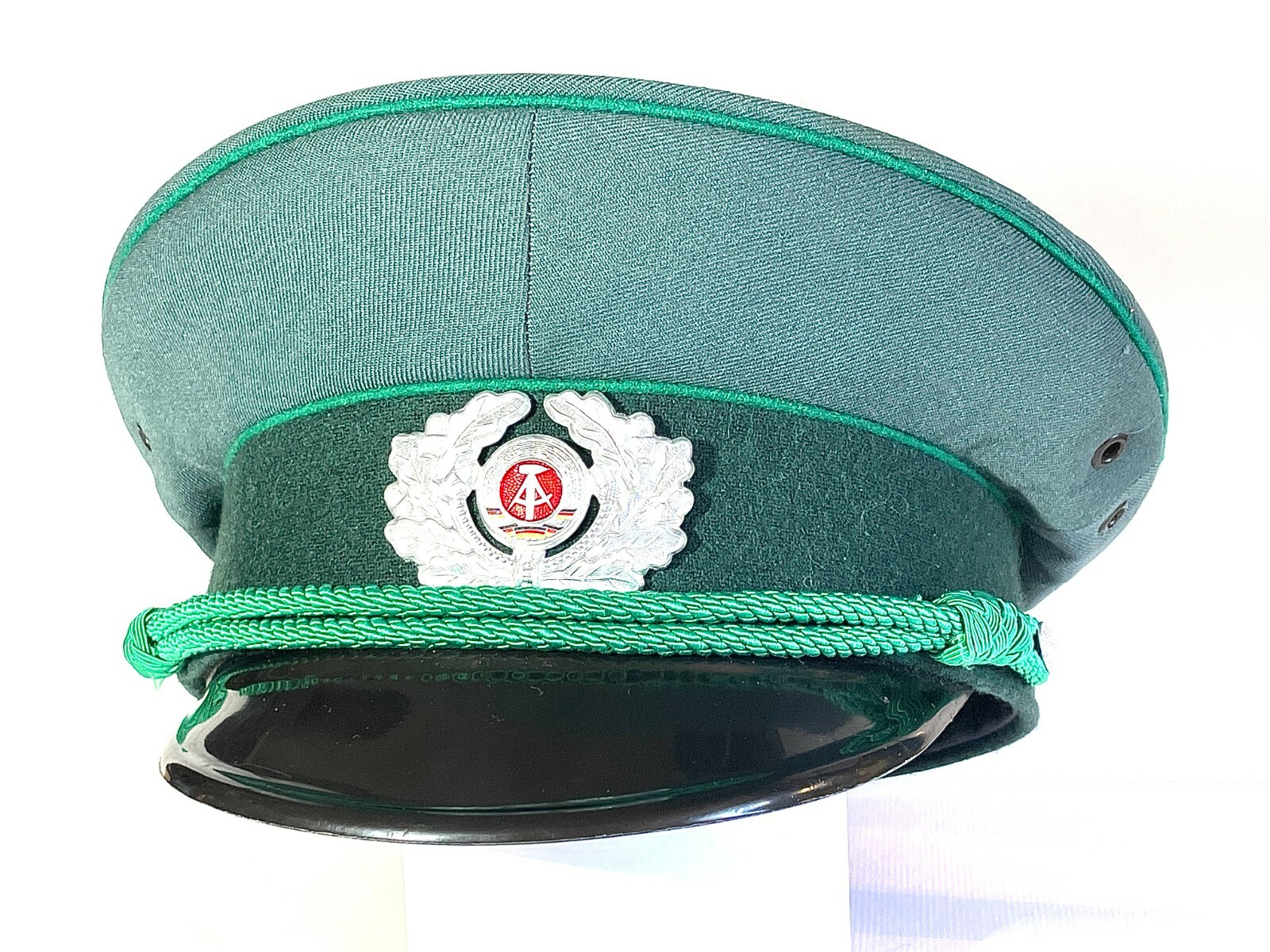 MODERN GERMAN ARMY NVA OFFICER KOCKADE CAP & BADGE SIZE 7 | eBay