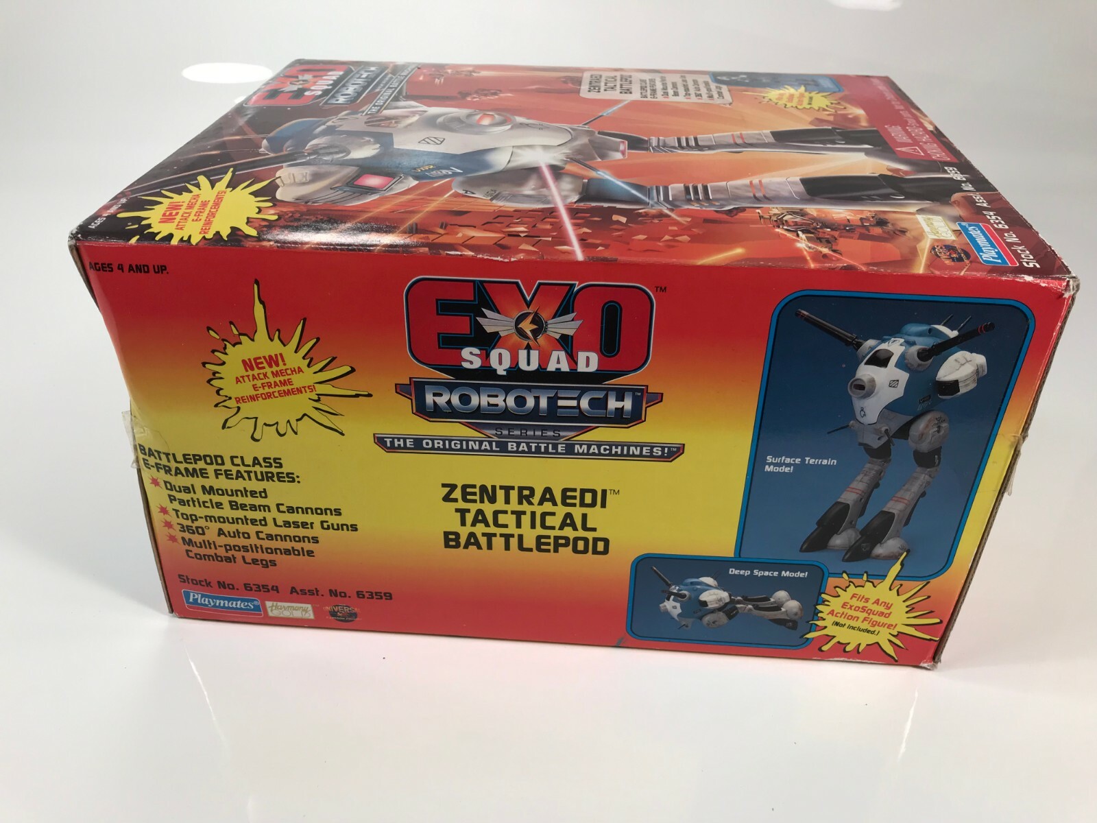 Exo Squad Robotech Series Zentradi Battle Pod BOX ONLY E-Frame