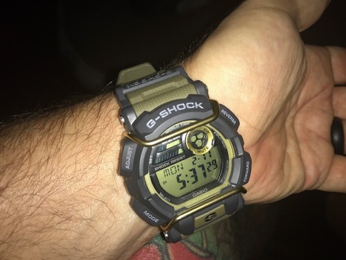 Casio G-Shock Men's Quartz World Time Gray Accent Green
