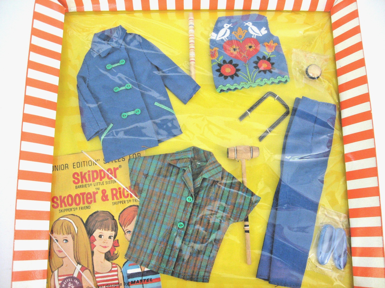 Vintage Barbie NRFB for Skipper Skooter Fun Time Croquet Outfit 1966