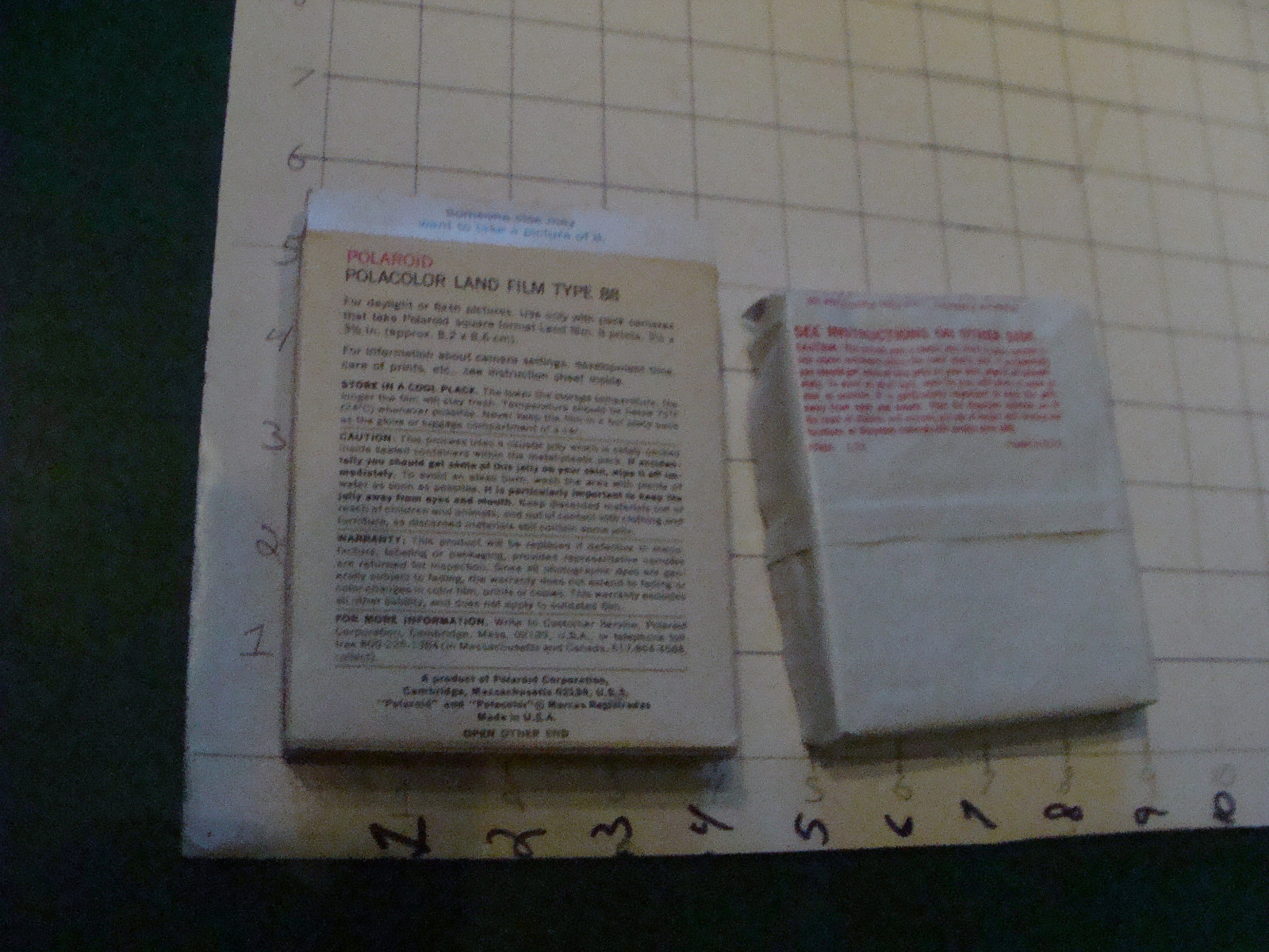 vintage unused Film: POLAROID COLORPACK FILM 88 sealed film, expired 1975