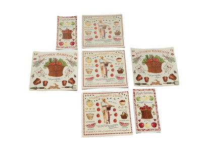 VTG Susan Branch Apples Fruit Fall Garden PIcnic Kitchen Arts Crafts Lot of 7