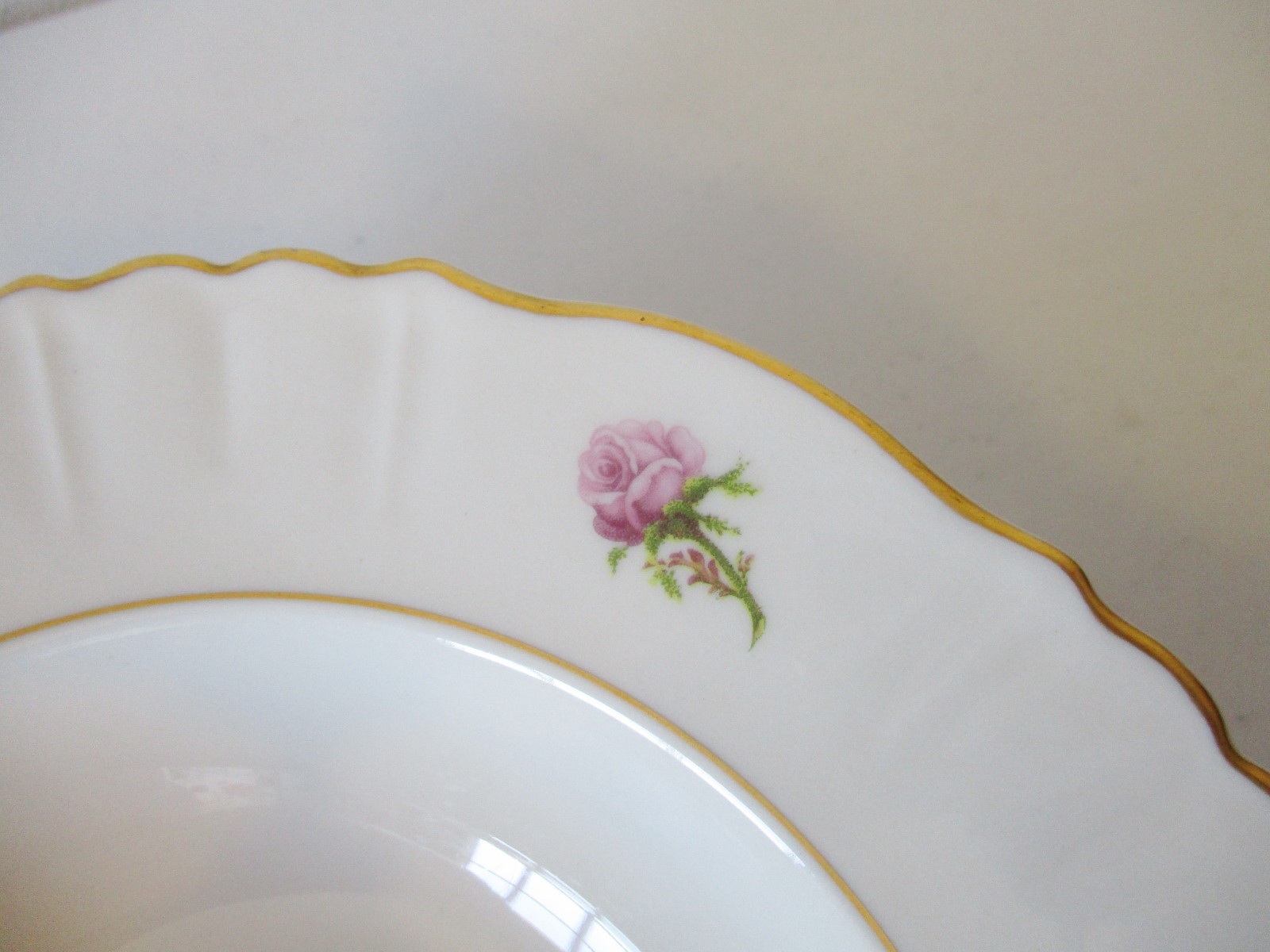 6 Syracuse Federal Victoria Rimmed Soup Bowls 8