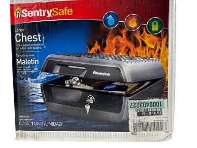 Sentry Safe Fireproof Waterproof Safe Box Key Lock 0.36 cu. ft. (OB)
