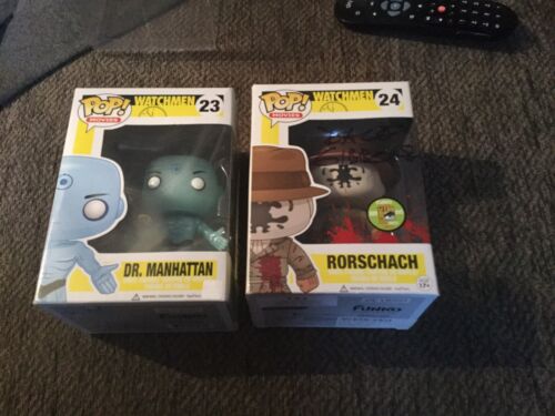 Funko Pop! Watchmen SUPER RARE Signed Bloody Rorschach and