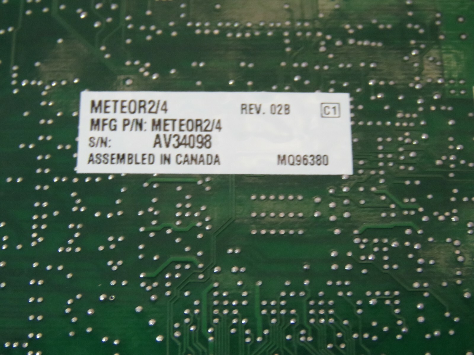 MATROX METEOR II STANDARD MODULE 750-0201 NEW