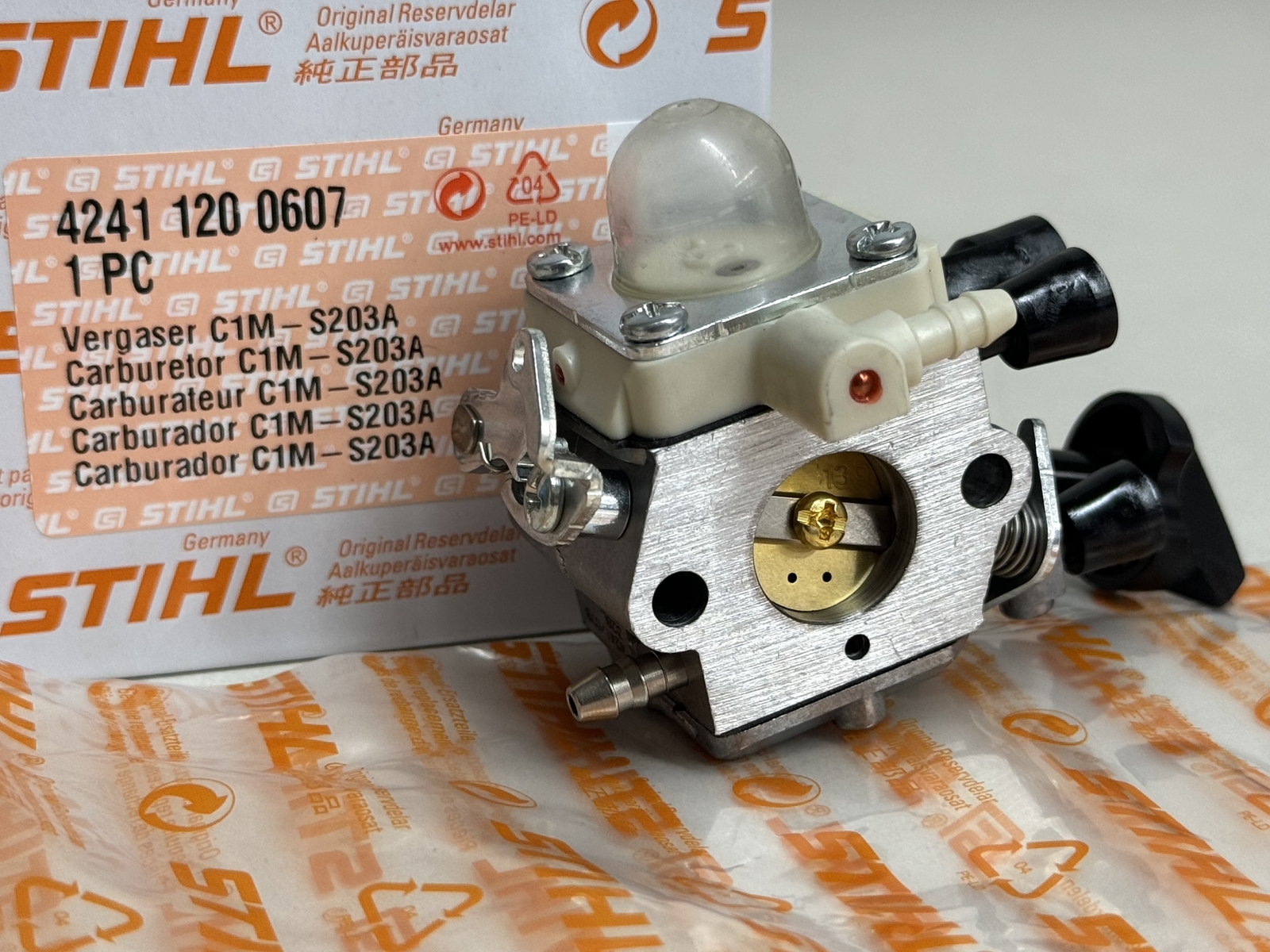 STIHL OEM ZAMA CARBURETOR 4241 120 0607 FOR BLOWERS BG56 BG86 SH56 SH86 - Picture 1 of 6